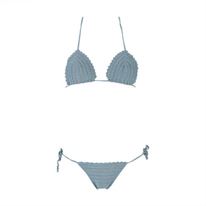Blue Crochet Bikini Set