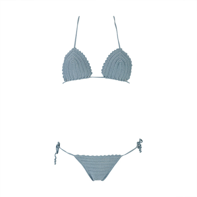 Blue Crochet Bikini Set